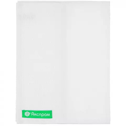 Шелкография: Полотенце Soft Me Light — пример нанесения логотипа