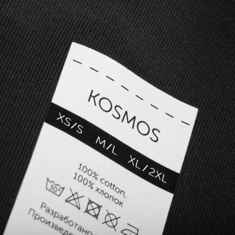 DTF-печать: Футболка оверсайз унисекс Kosmos 2.0 — пример нанесения логотипа