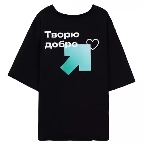 DTF-печать: Футболка оверсайз Vozduh 2.0 — пример нанесения логотипа