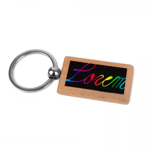 УФ-печать: Брелок Rectangle Amulet — пример нанесения логотипа