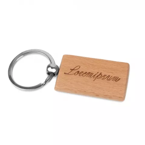 Лазерная гравировка: Брелок Rectangle Amulet — пример нанесения логотипа