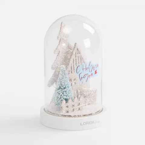 Тампопечать: Светильник Holly Jolly Winter — пример нанесения логотипа
