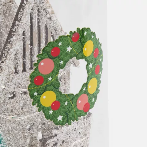 УФ-DTF: Светильник Holly Jolly Winter — пример нанесения логотипа