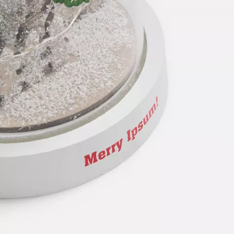 Тампопечать: Светильник Holly Jolly Winter — пример нанесения логотипа