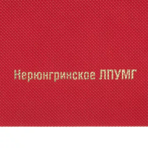 Тиснение: Ежедневник Grade — пример нанесения логотипа