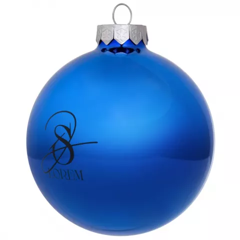 Тампопечать: Елочный шар Finery Gloss — пример нанесения логотипа