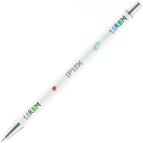 Лазерная гравировка: Ручка шариковая Slim Beam — пример нанесения логотипа