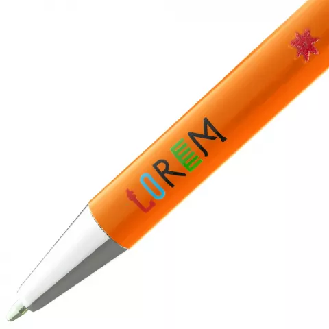 Тампопечать: Ручка шариковая Slim Beam — пример нанесения логотипа