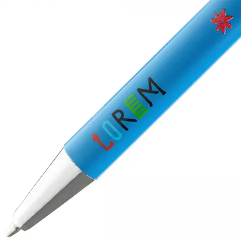 Тампопечать: Ручка шариковая Slim Beam — пример нанесения логотипа
