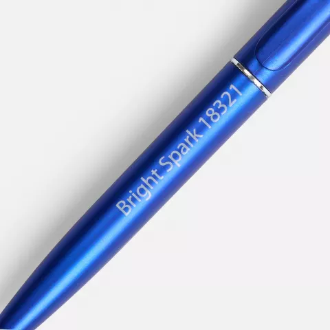 Тампопечать: Ручка шариковая Bright Spark — пример нанесения логотипа