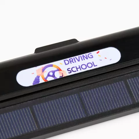 УФ-DTF: Парковочная визитка Litera Solar — пример нанесения логотипа