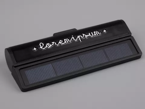 УФ-DTF: Парковочная визитка Litera Solar — пример нанесения логотипа