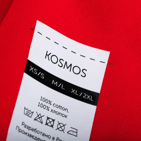 DTF-печать: Футболка оверсайз унисекс Kosmos 2.0 — пример нанесения логотипа