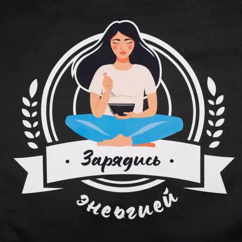 DTF-печать: Массажная балансировочная подушка Balansa — пример нанесения логотипа