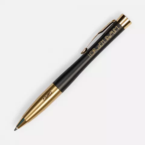 Лазерная гравировка: Ручка шариковая Parker Urban Twist Black GT — пример нанесения логотипа