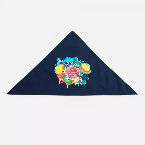 DTF-печать: Шейный платок Bandana — пример нанесения логотипа