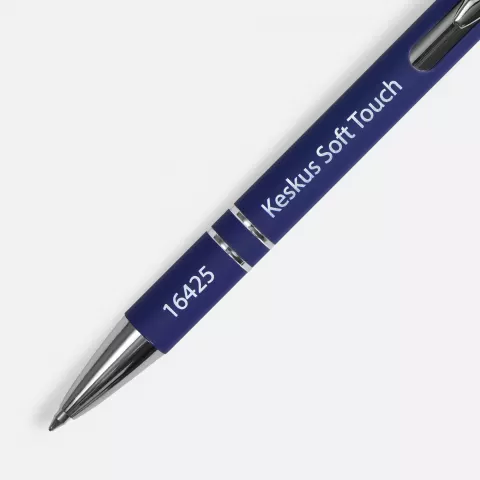 Тампопечать: Ручка шариковая Keskus Soft Touch — пример нанесения логотипа