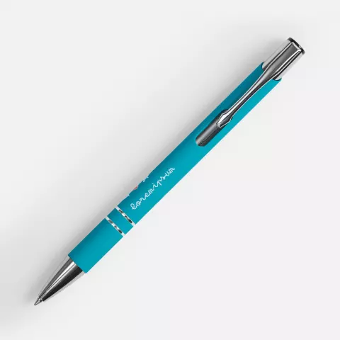 Тампопечать: Ручка шариковая Keskus Soft Touch — пример нанесения логотипа