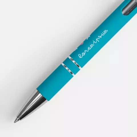 Тампопечать: Ручка шариковая Keskus Soft Touch — пример нанесения логотипа