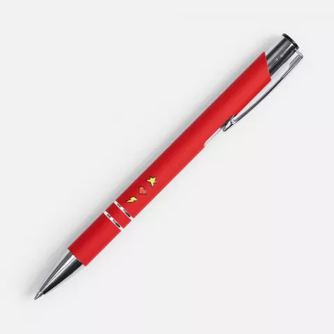 УФ-печать: Ручка шариковая Keskus Soft Touch — пример нанесения логотипа
