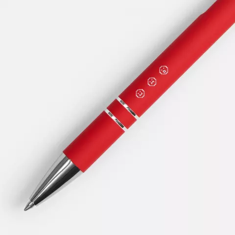 Лазерная гравировка: Ручка шариковая Keskus Soft Touch — пример нанесения логотипа