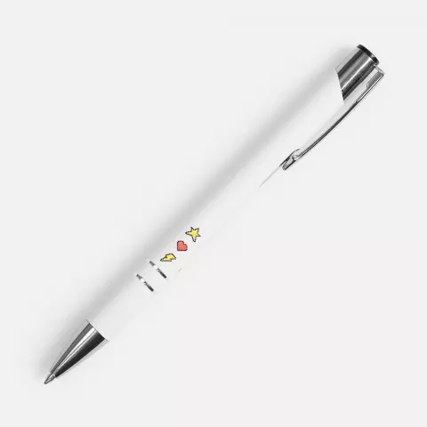 УФ-печать: Ручка шариковая Keskus Soft Touch — пример нанесения логотипа