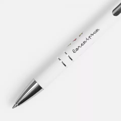 Тампопечать: Ручка шариковая Keskus Soft Touch — пример нанесения логотипа