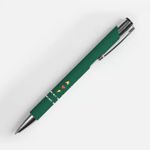 УФ-печать: Ручка шариковая Keskus Soft Touch — пример нанесения логотипа