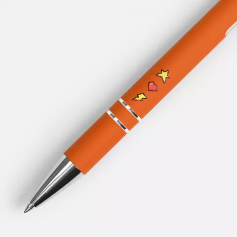 УФ-печать: Ручка шариковая Keskus Soft Touch — пример нанесения логотипа