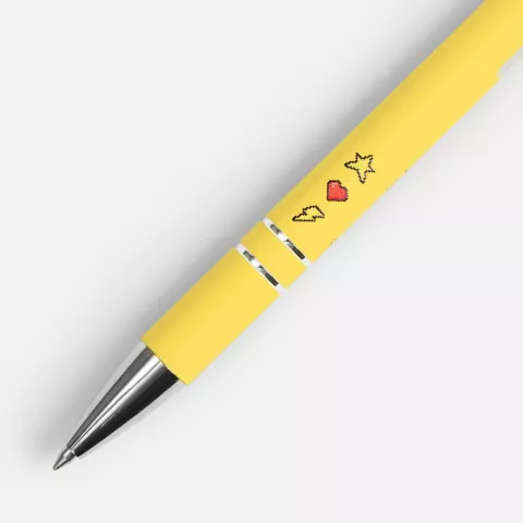 УФ-печать: Ручка шариковая Keskus Soft Touch — пример нанесения логотипа