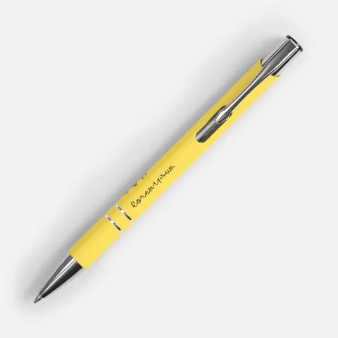 Тампопечать: Ручка шариковая Keskus Soft Touch — пример нанесения логотипа