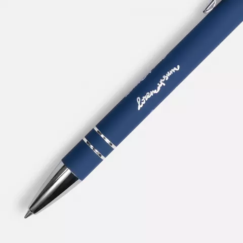 Тампопечать: Ручка шариковая Pointer Soft Touch со стилусом — пример нанесения логотипа