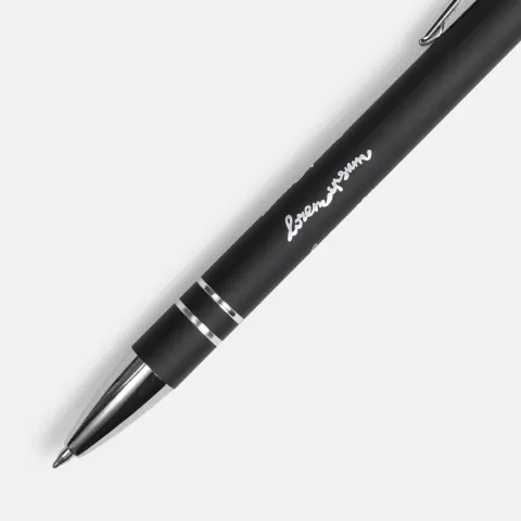 Тампопечать: Ручка шариковая Pointer Soft Touch со стилусом — пример нанесения логотипа