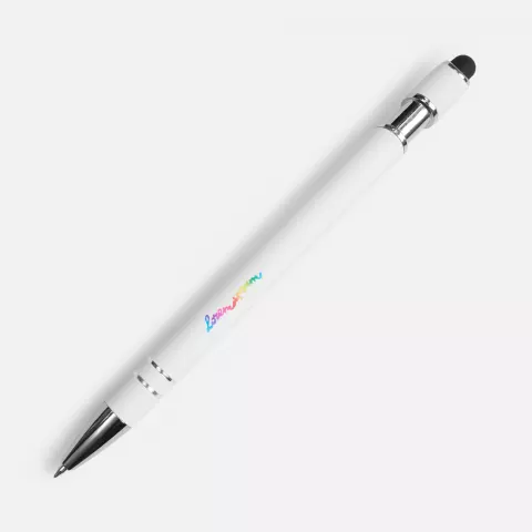 УФ-печать: Ручка шариковая Pointer Soft Touch со стилусом — пример нанесения логотипа