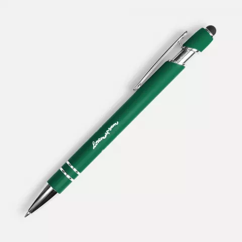 Тампопечать: Ручка шариковая Pointer Soft Touch со стилусом — пример нанесения логотипа