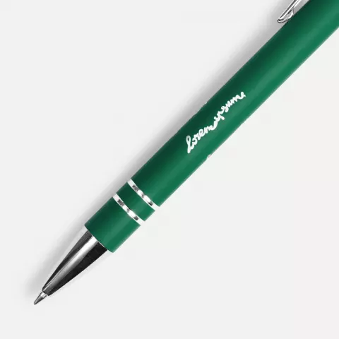 Тампопечать: Ручка шариковая Pointer Soft Touch со стилусом — пример нанесения логотипа