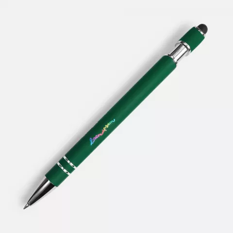 УФ-печать: Ручка шариковая Pointer Soft Touch со стилусом — пример нанесения логотипа