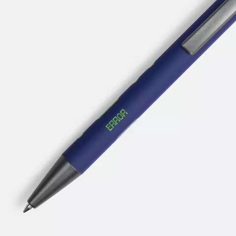 Тампопечать: Ручка шариковая Atento Soft Touch со стилусом — пример нанесения логотипа