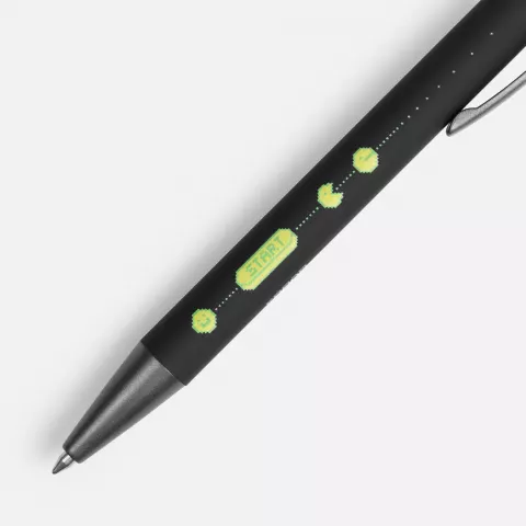 УФ-печать: Ручка шариковая Atento Soft Touch Stylus со стилусом — пример нанесения логотипа