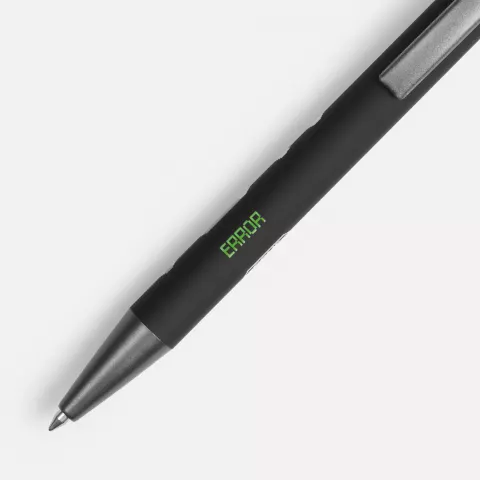 Тампопечать: Ручка шариковая Atento Soft Touch Stylus со стилусом — пример нанесения логотипа