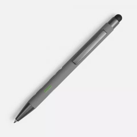Тампопечать: Ручка шариковая Atento Soft Touch со стилусом — пример нанесения логотипа