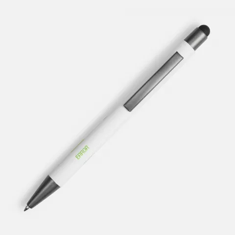 Тампопечать: Ручка шариковая Atento Soft Touch со стилусом — пример нанесения логотипа
