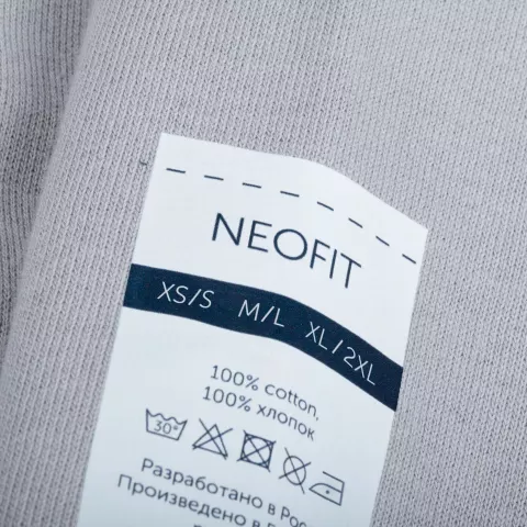 DTF-печать: Толстовка унисекс Neofit — пример нанесения логотипа