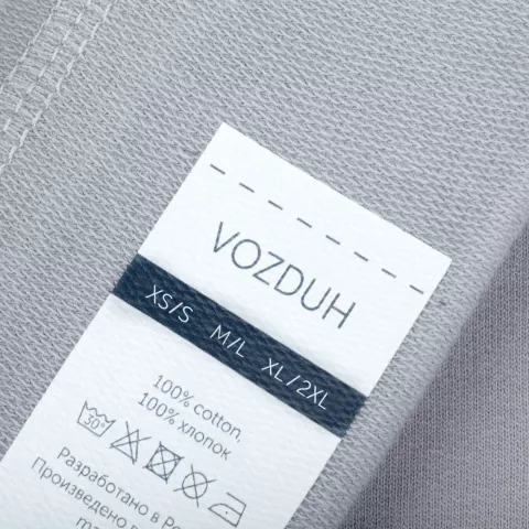 DTF-печать: Свитшот унисекс Vozduh — пример нанесения логотипа