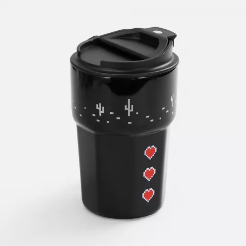 Круговая гравировка: Термостакан Freshbrew — пример нанесения логотипа