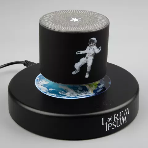 УФ-печать: Левитирующая колонка Levitronic — пример нанесения логотипа