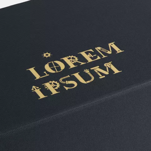 Тиснение: Коробка складная Portada — пример нанесения логотипа