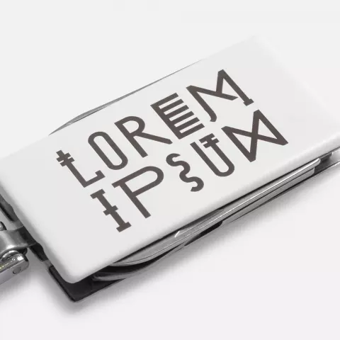 Лазерная гравировка: Брелок-мультитул Toolful — пример нанесения логотипа
