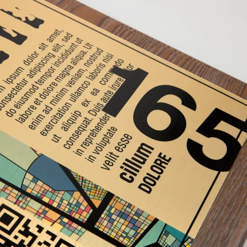 Сублимация: Плакетка Plaque XL — пример нанесения логотипа