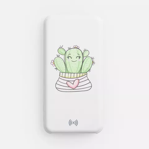 УФ-печать: Аккумулятор с беспроводной зарядкой All Day Wireless — пример нанесения логотипа